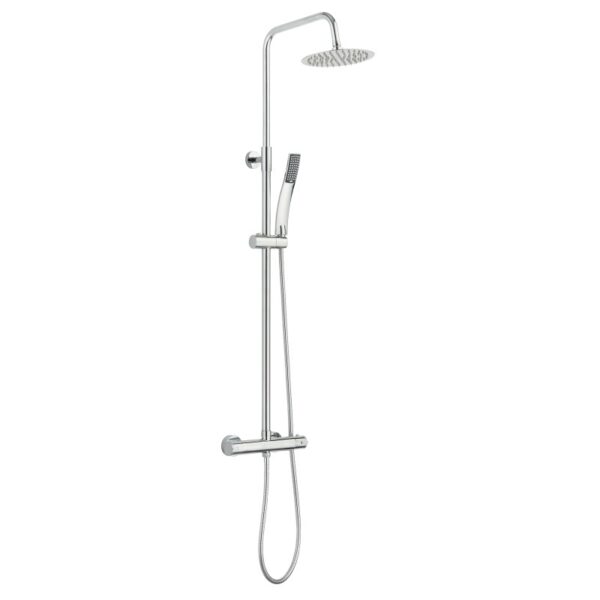 Columna Ducha ERGOS Termostatica con Rociador en Acero de 25